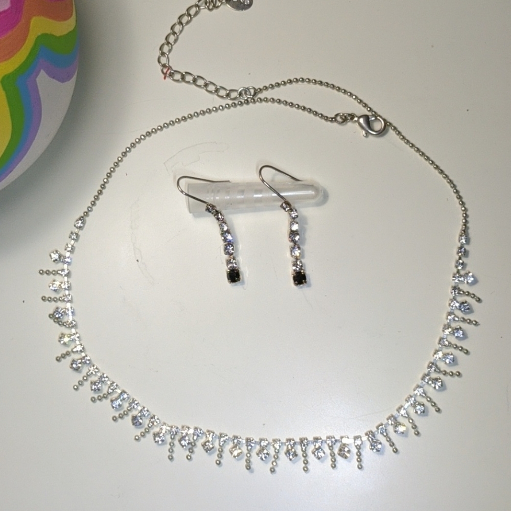 2 Piece Necklace and Earrings (not matching)